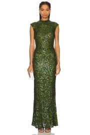 Camila Coelho Emma Maxi Dress In Dark Olive at Revolve