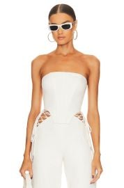 Camila Coelho Karina Top In Ivory at Revolve