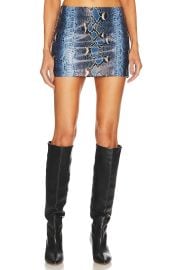 Camila Coelho Moreau Mini Skirt In Blue at Revolve