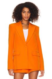 WornOnTV: Adrienne’s orange oversized blazer on E! News | Adrienne ...