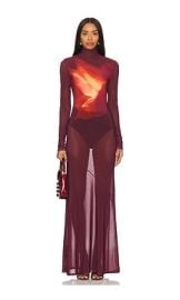 Camila Coelho Sofia Maxi Dress In Rosa Garnet at Revolve