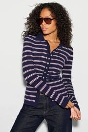 Camiline Striped Button Down Polo by Baum und Pferdgarten Rent the Runway at Rent the Runway