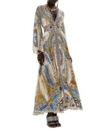 Camilla Silk Kimono Sleeve Dress in Make Me Your Mosaic Bloomingdales at Bloomingdales