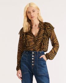 Camilla Zebra Top at Veronica Beard