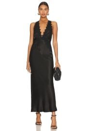Camille Lace Cross Back Midi Dress at Revolve