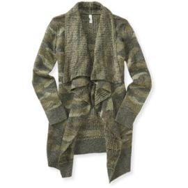 Camo Cardigan at Aeropostale