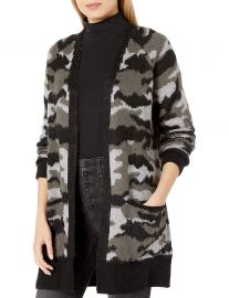 Camo Cardigan Sweater at Amazon