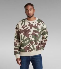 Camo Oversized Sweater Multi color G-Star RAW at G Star