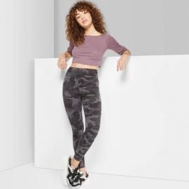 Camo Print High-Waist Leggings at Target