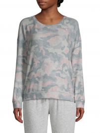 Camo Printed Long-Sleeve Top at Lord and Taylor