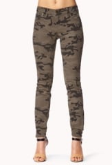 Camo Skinny Jeans at Forever 21