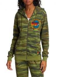 Camo Zip-Front Hoodie at Saks Fifth Avenue