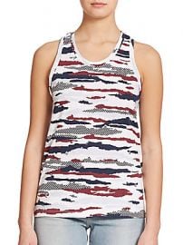 Camo print tank by Etre Cecil at Saks Off 5th