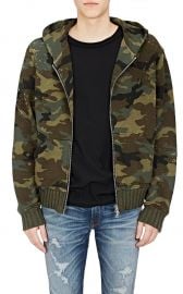 Camouflage Cotton Shotgun Hoodie by Amiri at Barneys