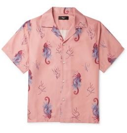 Camp-Collar Printed Silk-Twill Shirt by Amiri at Mr Porter