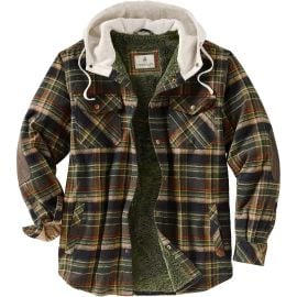 Camp Night Berber Lined Hooded Flannel Shirt Jacket at Kohls