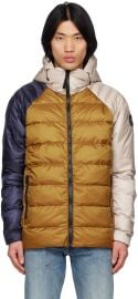 Canada Goose Blue Tan Black Label Legacy Reversible Down Jacket SSENSE at ssense