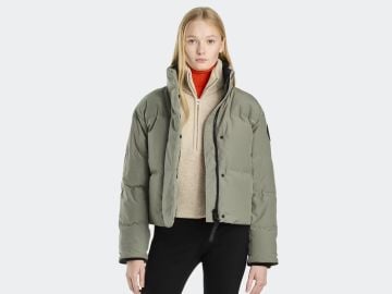 Canada Goose Grandview Cropped Jacket in Sagebrush at Canada Goose