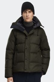 Canada Goose MacMillan Parka Wool in Military Green Melange at Canada Goose