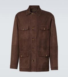 Canali Leather Field Jacket at Mytheresa