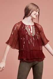 Canalis Keyhole Blouse at Anthropologie