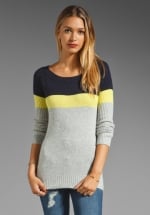 Canarise Colorblocked Sweater by Central Park West at Revolve