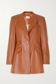 Cancun vegan leather blazer by Nanushka at Net a Porter