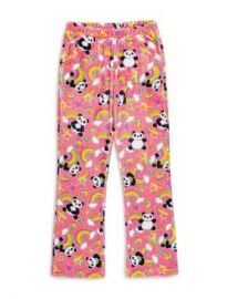 Candy Pink Girls  x27  Rainbow Panda Fleece Pajama Pants - Big Kid Kids - Bloomingdale s at Bloomingdales