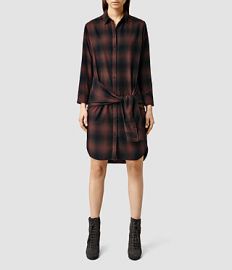 Cannan Check Dress at All Saints