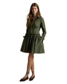 Canvas Mini Shirtdress at Bloomingdales