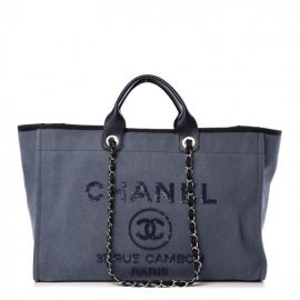 Canvas Sequin Large Deauville Tote at Fashionphile