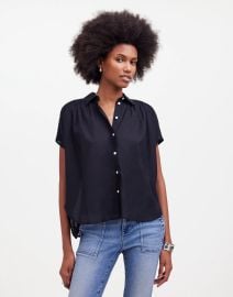 Cap-Sleeve A-Line Top at Madewell