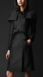 Caped trench coat by Burberry at Burberry