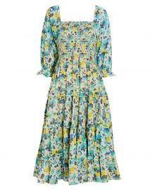 Capri Floral Cotton Midi Dress at Intermix