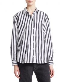 Capri Stripe Cotton Shirt at Saks Fifth Avenue