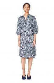 Capucine Floral Hammered Silk Shirtdress at Rebecca Taylor