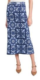 Cara Cara Clara Skirt Blue Rita Tile L at Shopbop