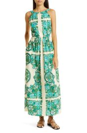 Cara Cara Colomba Floral Cotton Poplin Maxi Sundress at Nordstrom