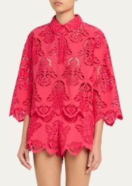 Cara Cara Erica Embroidered Top at Bergdorf Goodman
