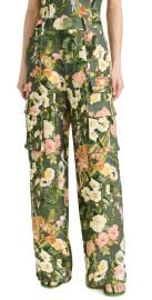 Cara Cara Ginny Pants Olive Kingston Floral XXS at Shopbop