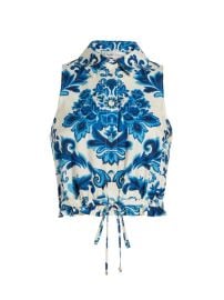 Cara Cara Hanna Floral Drawstring Top | Saks Fifth Avenue at Saks Fifth Avenue