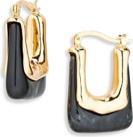 Cara Geo Stone Square Hoop Earrings at Nordstrom Rack