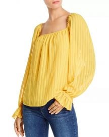 Cara Striped Square-Neck Top by Lini at Bloomingdales