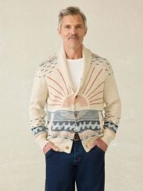 Cardigan Sweater - Sand Island at Faherty