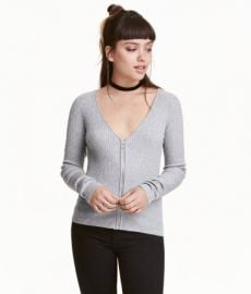 Cardigan with Zip at H&M