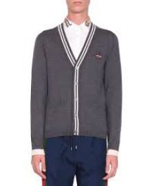 Cardigan wool knit with bee by Gucci at Gucci