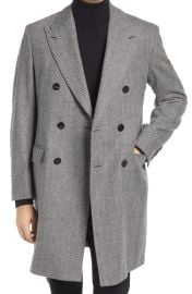 Cardinal of Canada Sheppard Herringbone Wool Double Breasted Overcoat at Nordstrom