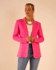 Care Tucker Morrison Interlock Blazer in Pink at Care Tucker