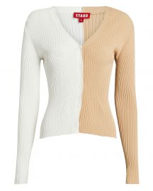 Cargo Colorblock Rib Knit Cardigan at Intermix