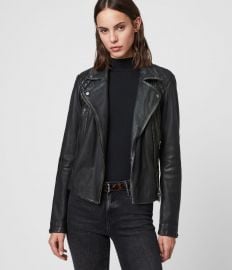 Cargo Leather Biker Jacket  All Saints at All Saints